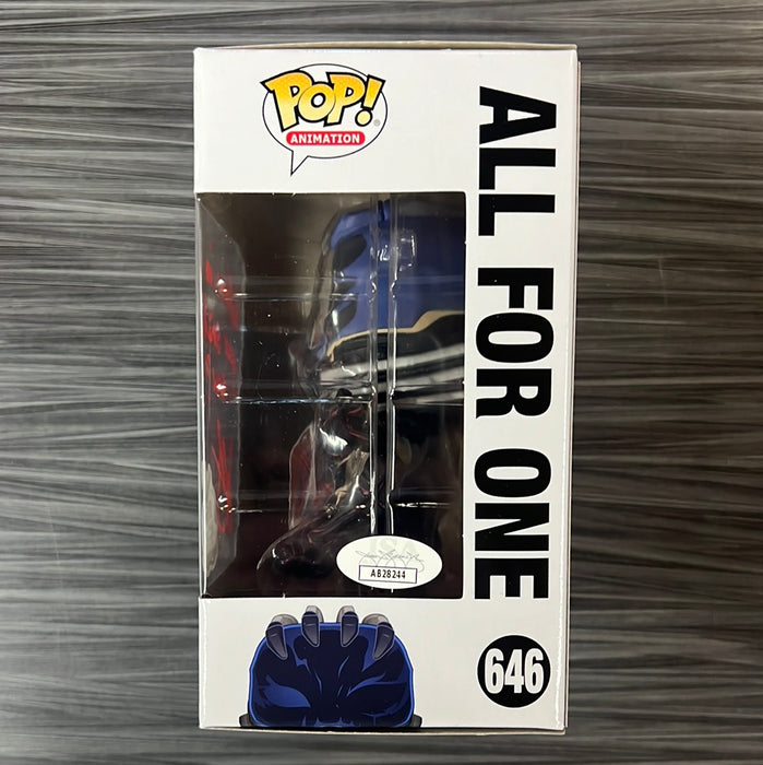 Funko POP! Animation: My Hero Academia - All For One (Big Apple Collectibles)(Signed/John Swasey/JSA) #646