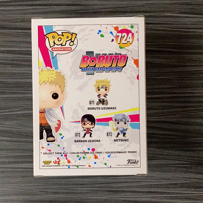 Funko POP! Animation: Boruto: Naruto Next Generations - Naruto Hokage (AAA Exclusive)(GiTD)(CHASE)(Signed/Maile Flanagan/JSA) #724