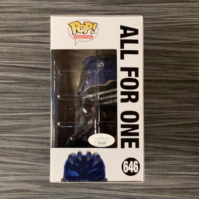 Funko POP! Animation: My Hero Academia - All For One (Big Apple Collectibles)(Signed/John Swasey/JSA)(Damaged Box) #646