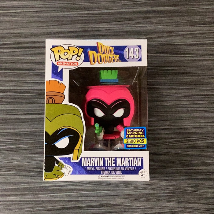 Funko POP! Animation: Duck Dodgers - Marvin the Martian [Neon Magenta](Saturday Morning Cartoons)(2017 SDCC)(2500 PCS) #143