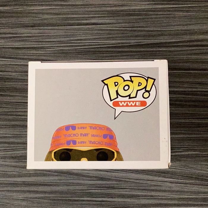 Funko POP! WWE: "Macho Man" Randy Savage(Missing Sticker)(Damaged Box) #10