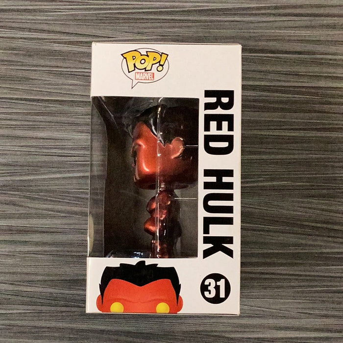 Funko POP! Marvel: Red Hulk (2013 SDCC)(480 PCS)(Damaged Box) #31