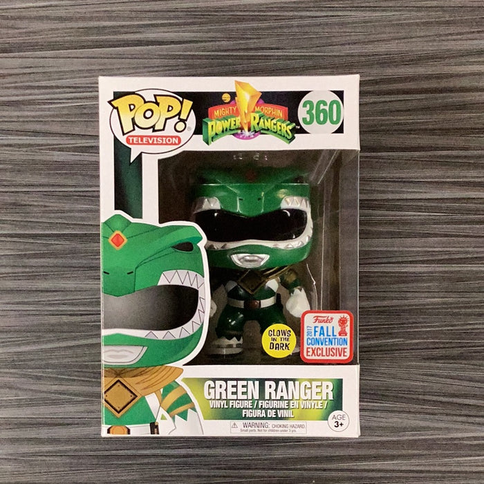 Funko POP! Television: Mighty Morphin Power Rangers - Green Ranger (GiTD)(2017 Fall Convention)(Damaged Box) #360