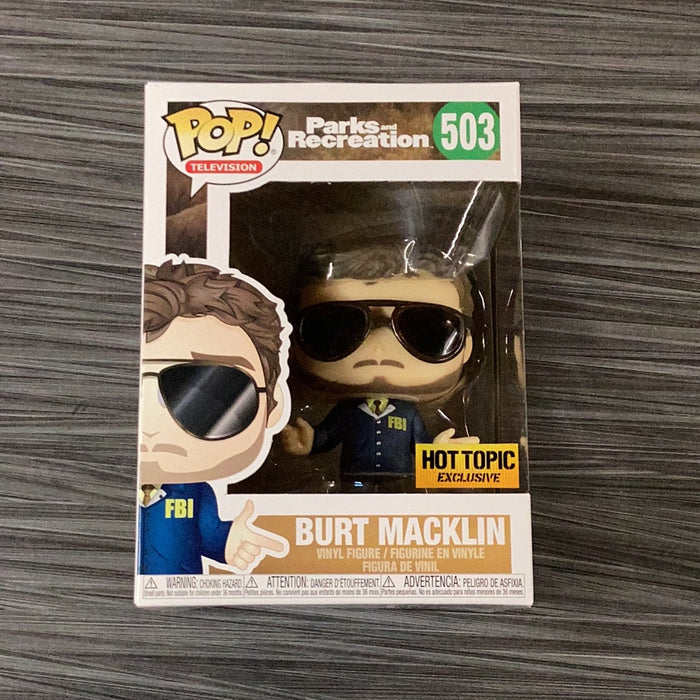 Funko POP! Television: Parks and Recreation - Burt Macklin (Hot Topic)(Damaged Box) #503