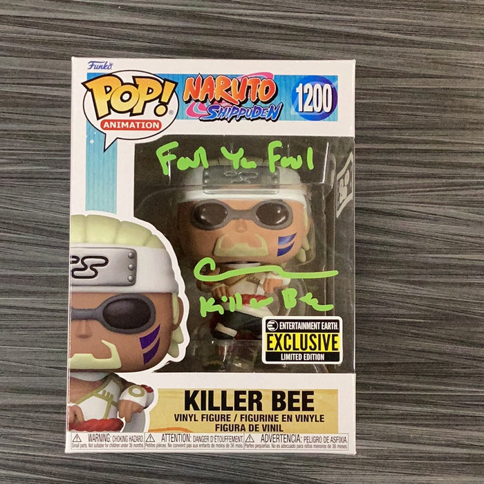 Funko POP! Animation: Naruto Shippuden - Killer Bee (Entertainment Earth)(Signed/Catero Colbert/JSA)[Green Signature] #1200