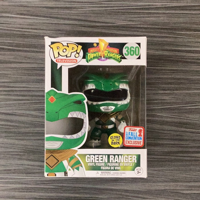 Funko POP! Television: Mighty Morphin Power Rangers - Green Ranger (GiTD)(2017 Fall Convention)(Damaged Box) #360