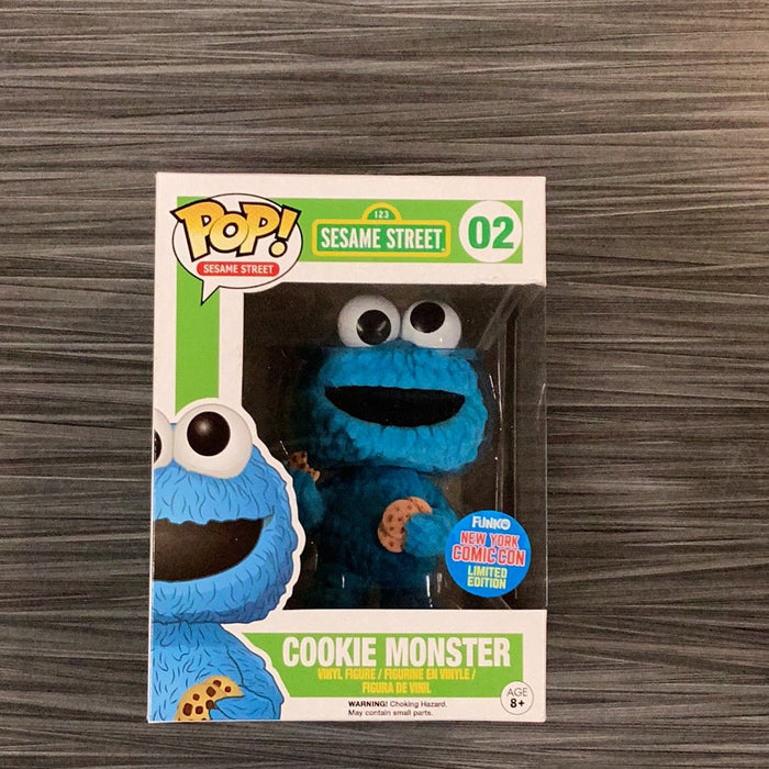 Funko POP! Sesame Street: Cookie Monster (Flocked)(NYCC)(Damaged Box)[B] #02