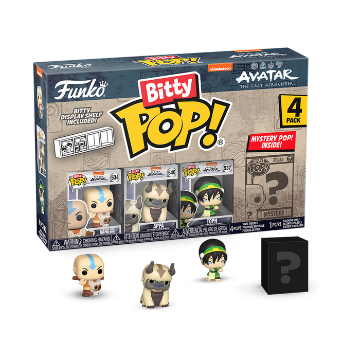 Funko Bitty POP! Avatar - Aang w/ Momo / Appa / Toph 4-Pack