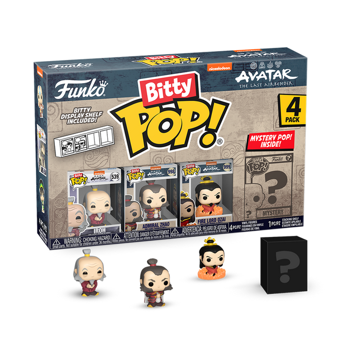 Funko Bitty POP! Avatar - Iroh / Admiral Zhao / FIre Lord Ozai 4-Pack