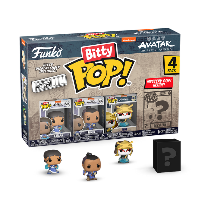 Funko Bitty POP! Avatar - Katara / Sokka / Suki 4-Pack