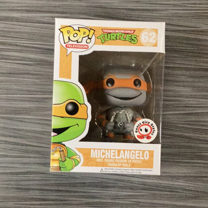 Funko POP! Television: Teenage Mutant Ninja Turtles - Michelangelo (Coast City Styles)(Damaged Box) #62