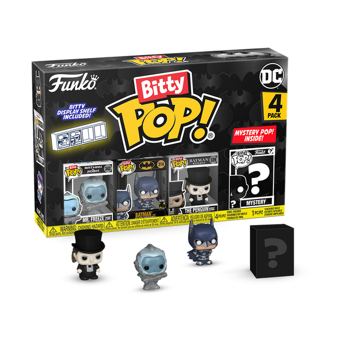 Funko Bitty POP! Batman 85th - Mr.Freeze / Batman / The Penguin 4-Pack