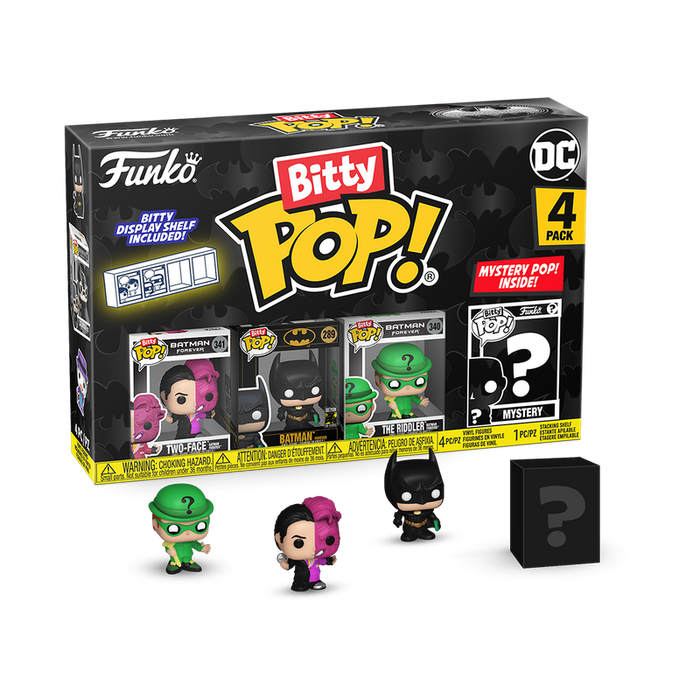 Funko Bitty POP! Batman 85th - Two-Face / Batman / The Riddler 4-Pack