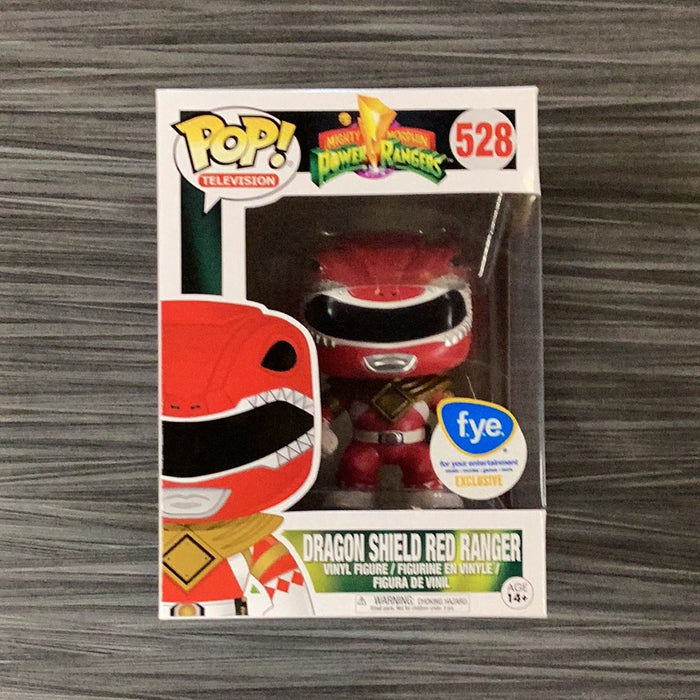 Funko POP! Television: Power Rangers - Dragon Shield Red Ranger (FYE)(Damaged Box)[B] #528