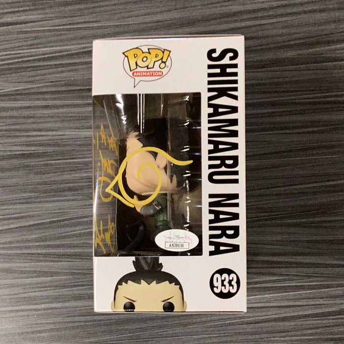 Funko POP! Animation: Naruto Shippuden - Shikamaru Nara (Signed/Tom Gibis/JSA)[Yellow Signature] #933