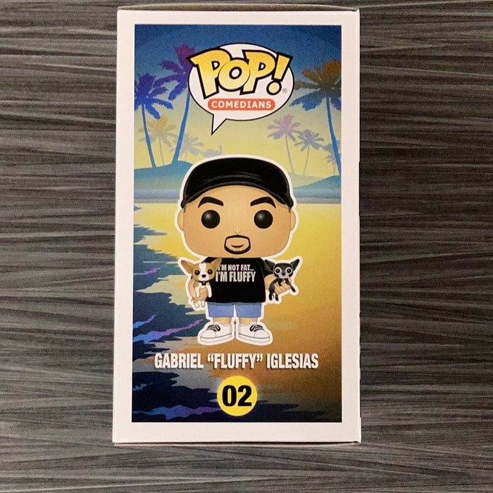 Funko POP! Comedians: Gabriel "Fluffy" Iglesias [Must Love Dogs](Fluffy Shop Exclusive)(Signed/Gabriel Iglesias)(Damaged Box) #02