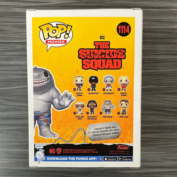 Funko POP! Movies: The Suicide Squad - King Shark [Metallic] (DC Shop)(Damaged Box) #1114