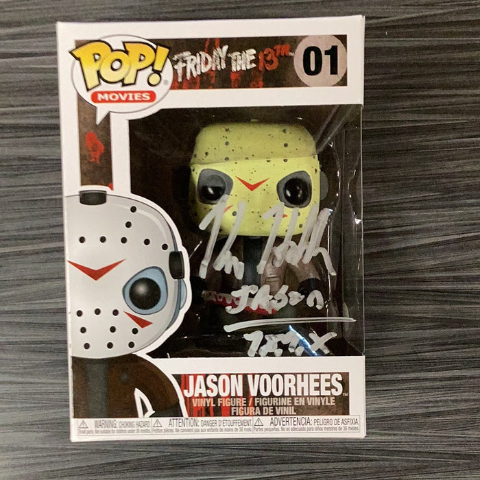 Funko POP! Movies: Jason Voorhees (Signed/Kane Hodder/JSA)(Damaged Box) #01