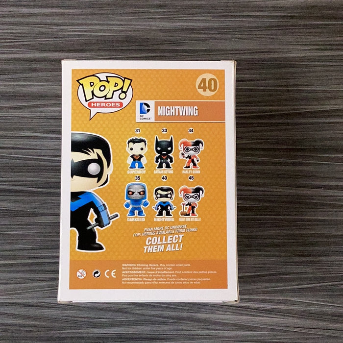 Funko POP! Heroes: DC Comics - Nightwing (Fugitive Toys)(Metallic)(Damaged Box) #40