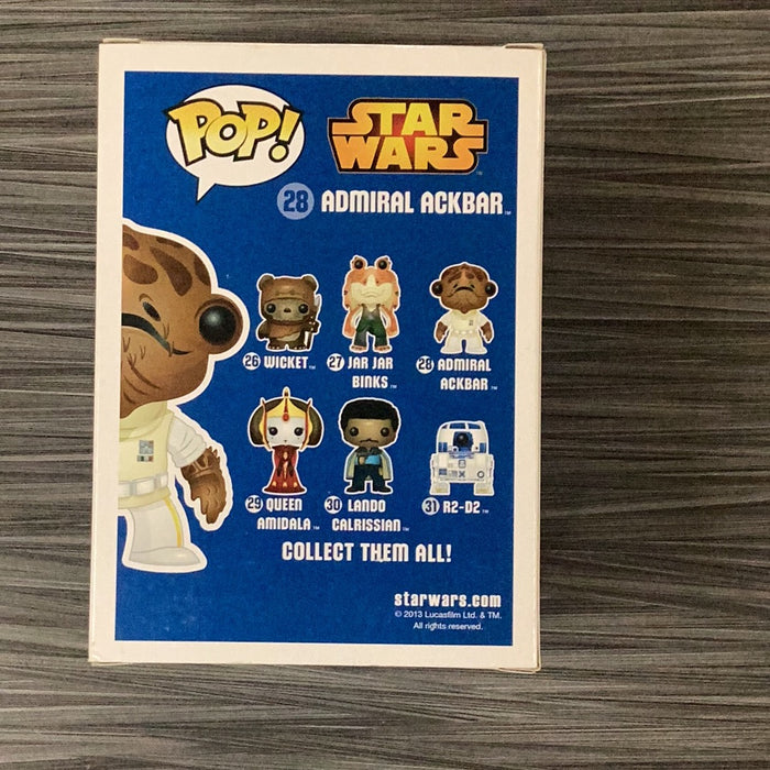 Funko POP! Star Wars: Admiral Ackbar  (Damaged Box) #28