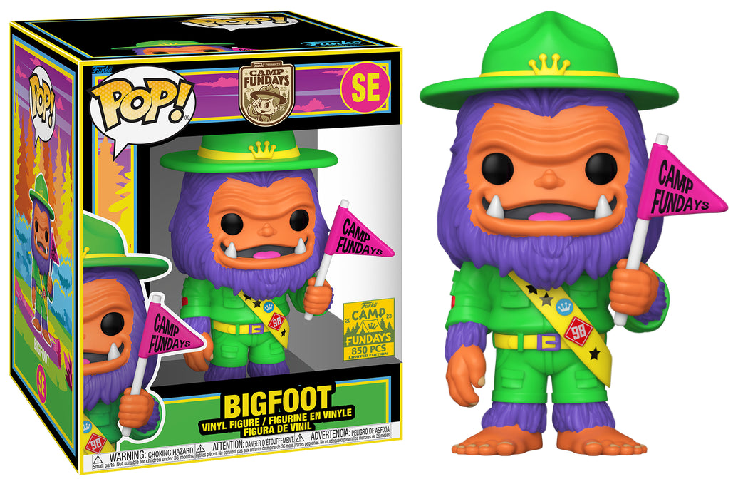 Funko POP! Camp Fundays: Bigfoot [Blacklight] (2023 Camp Fundays)(850 PCS)(Damaged Box) #SE