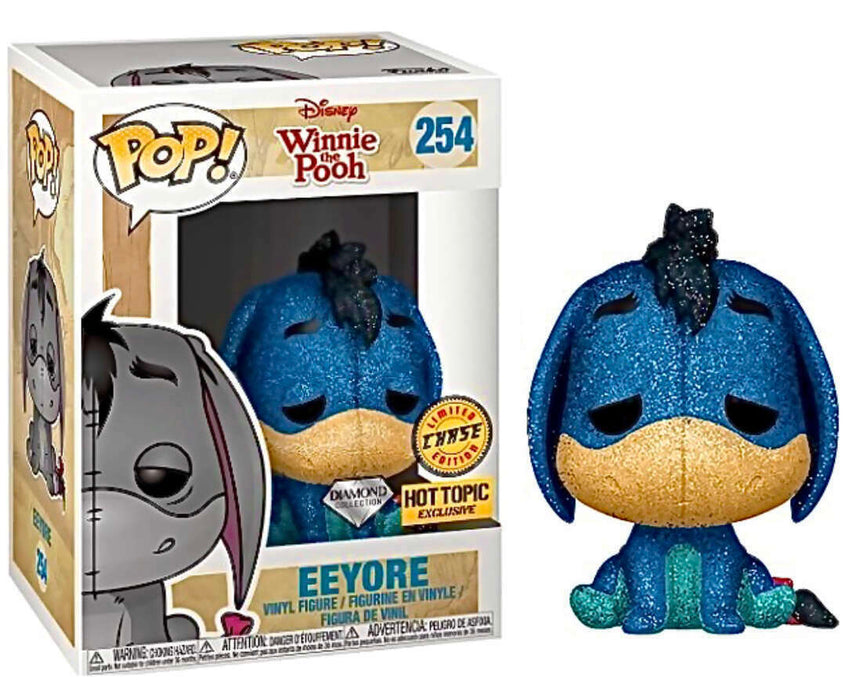 Funko POP! Disney: Winnie The Pooh - Eeyore (CHASE)(Diamond)(Hot Topic)(Damaged Box) #254