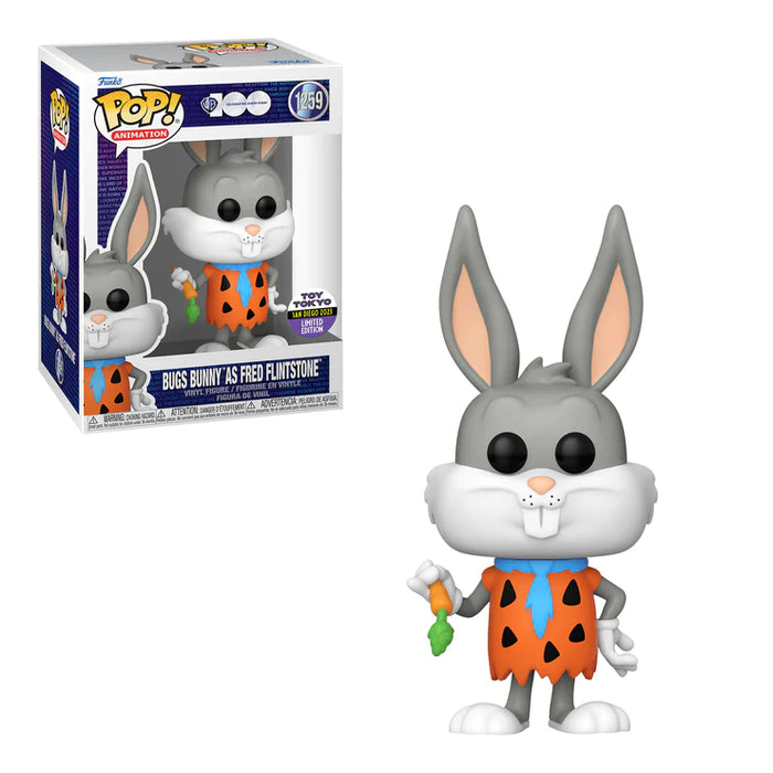 Funko POP! Animation: WB 100th Anniversary - Bugs Bunny As Fred Flintstone (2023 Toy Tokyo) #1259