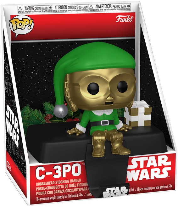 Funko POP! Edge-Sitter: Star Wars - C-3PO [Elf] [Stocking Hanger]