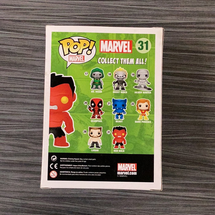 Funko POP! Marvel: Red Hulk (2013 SDCC)(480 PCS)(Damaged Box) #31