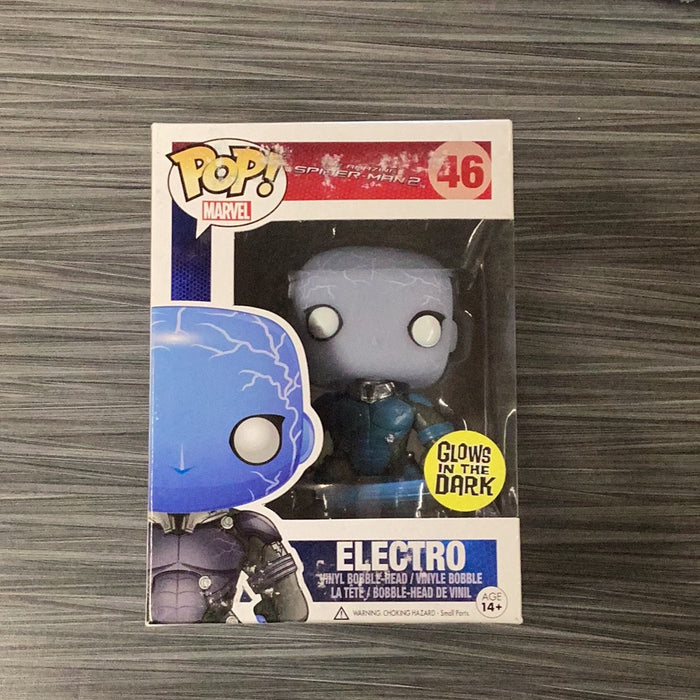 Funko POP! Marvel: The Amazing Spiderman 2 - Electro (GiTD)(Damaged Box) #46