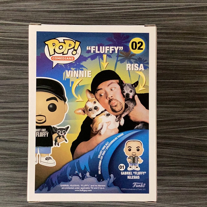 Funko POP! Comedians: Gabriel "Fluffy" Iglesias [Must Love Dogs](Fluffy Shop Exclusive)(Signed/Gabriel Iglesias)(Damaged Box) #02