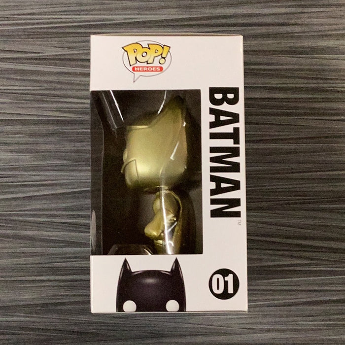 Funko POP! Heroes: Batman [Gold] (GameStop)(Damaged Box)[B] #01