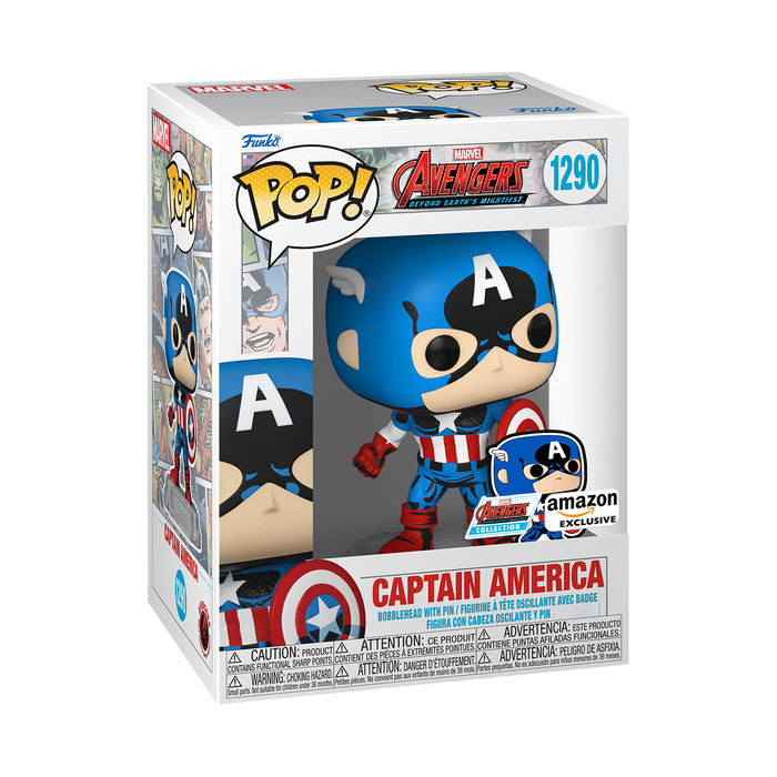 Funko POP! Marvel: Avengers - Captain America (Amazon) #1290