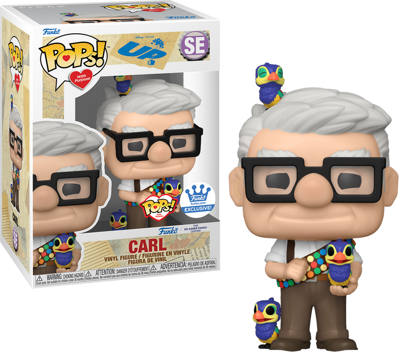 Funko POP! Disney: Up - Carl [with Baby Snipes](Funko)(Pops With Purpose)(Damaged Box) #SE