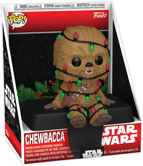 Funko POP! Edge-Sitter: Star Wars - Chewbacca [Holiday] [Stocking Hanger]