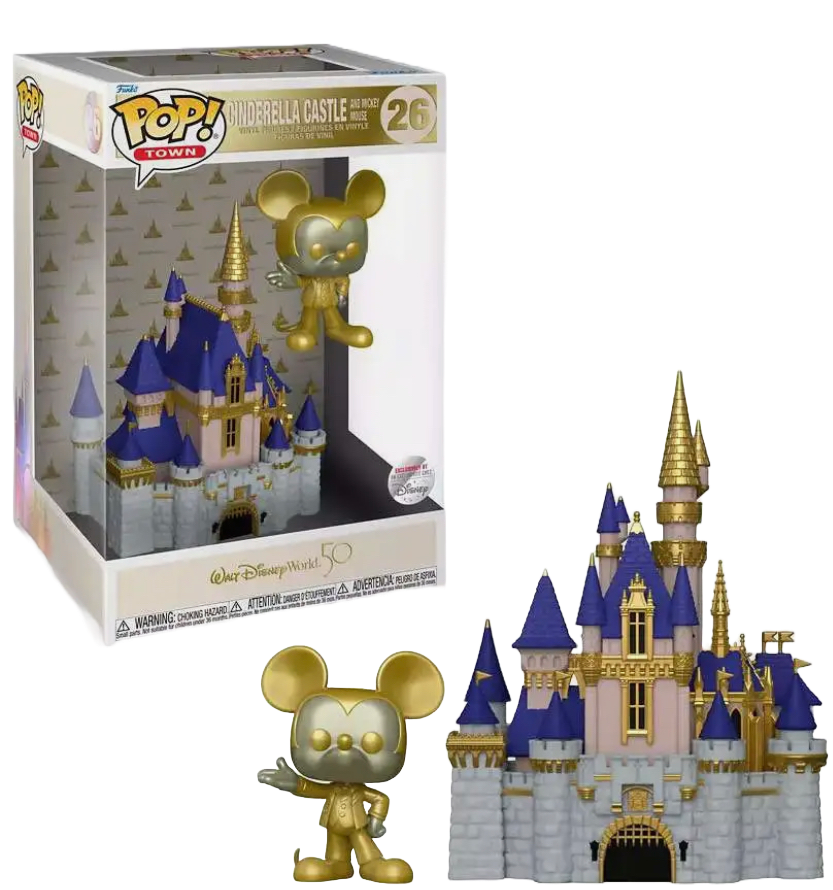 World - The & Cinderella POP! Mickey Funko Disney Mouse[ Town: Pop — Walt Plug Castle