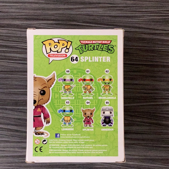 Funko POP! Television: TMNT - Splinter (Damaged Box)[C] #64