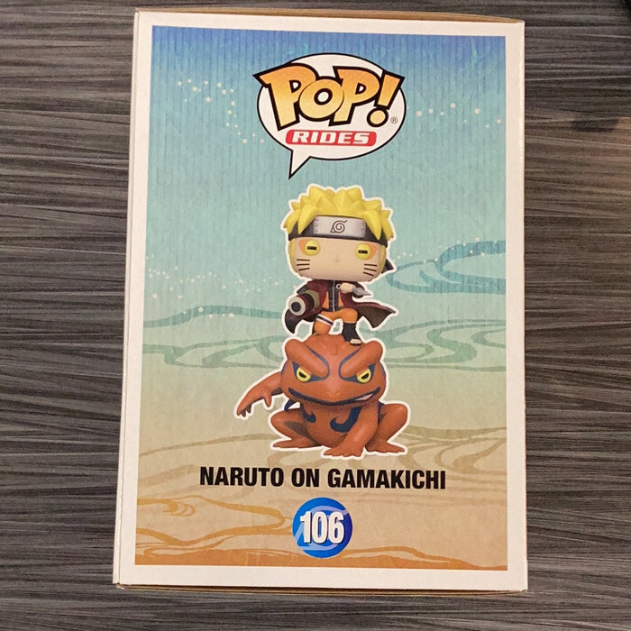 Funko POP! Rides: Naruto Shippuden - Naruto on Gamakichi [6 Inch](Hot Topic)(Signature/Maile Flanagan/JSA) #106