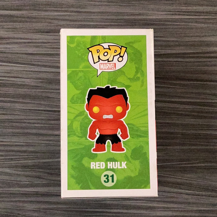 Funko POP! Marvel: Red Hulk (2013 SDCC)(480 PCS)(Damaged Box) #31