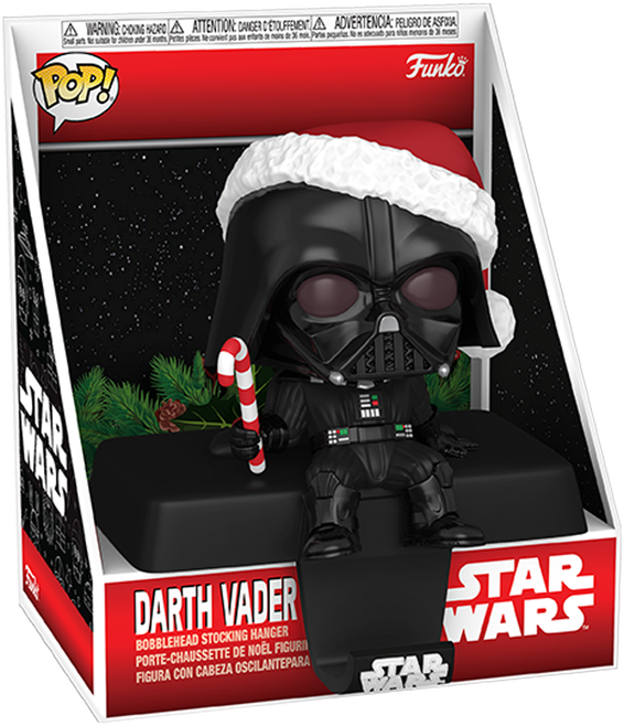 Funko POP! Edge-Sitter: Star Wars - Darth Vader [Candy Cane] [Stocking Hanger]