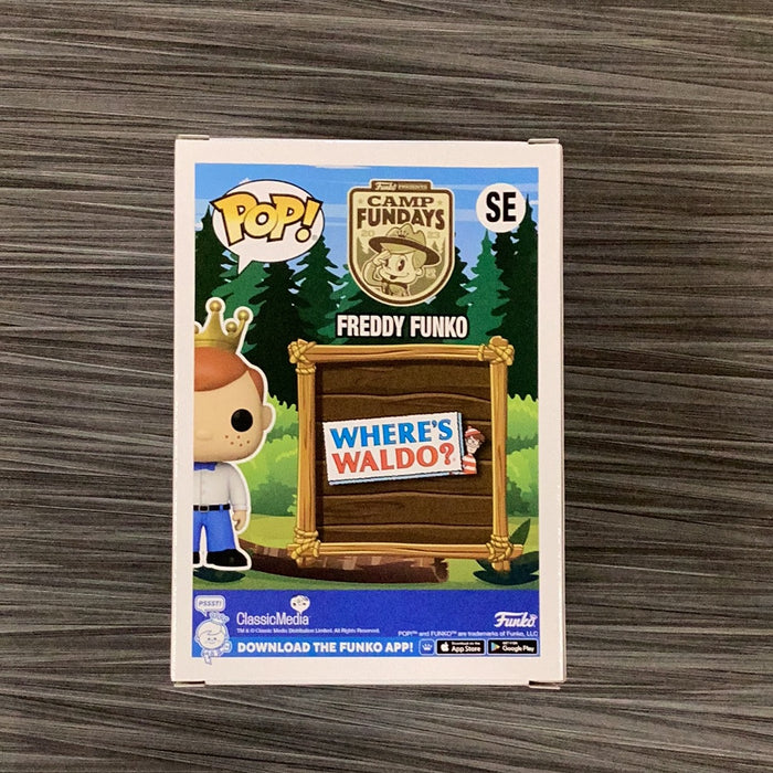 Funko POP! Camp Fundays: Freddy Funko As Waldo (2023 Camp Fundays)(850 PCS)(Damaged Box) #SE