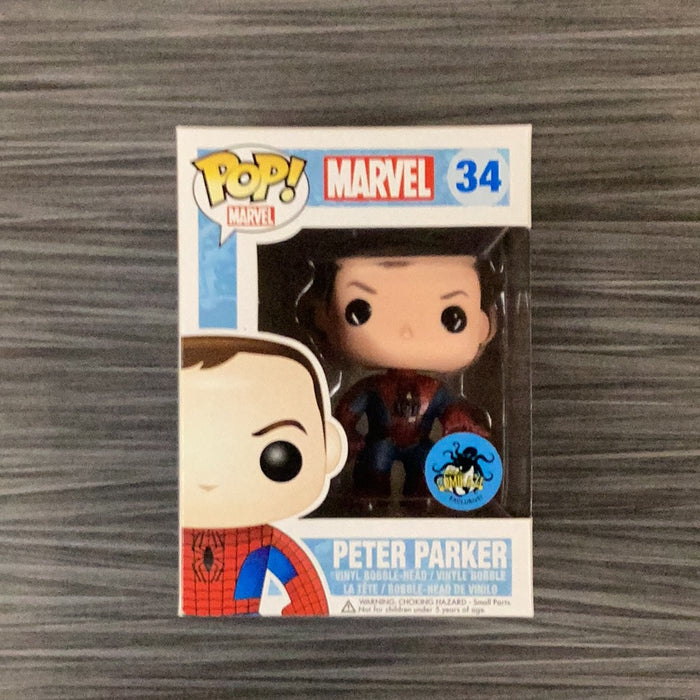 Funko POP! Marvel: Peter Parker (LA Comikaze)(Damaged Box)[C] #34