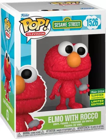 Funko POP! Television: Sesame Street - Elmo w/ Rocco (2024 SDCC/Shared) #1526