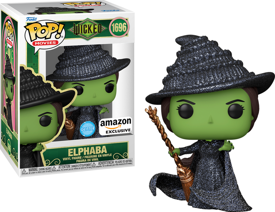 Funko POP! Movies: Wicked - Elphaba (Glitter)(Amazon)(Damaged Box) #1696