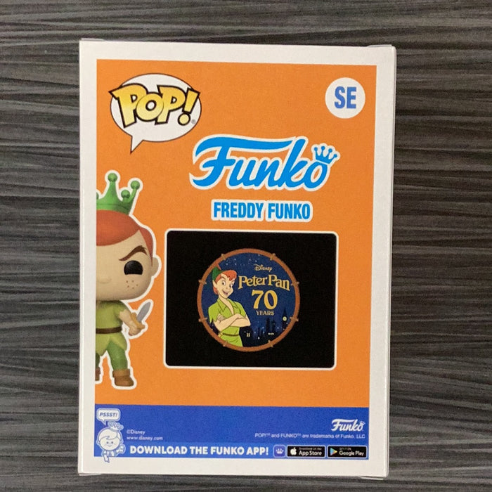 Funko POP! Freddy Funko As Peter Pan (Arena Freddy 4500 PCS)(Signed/Mike Becker) #SE