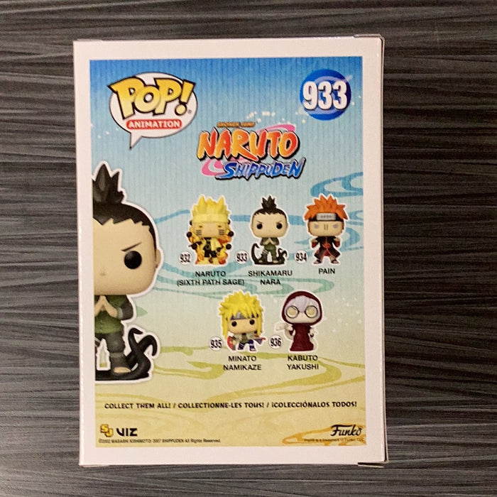 Funko POP! Animation: Naruto Shippuden - Shikamaru Nara (Signed/Tom Gibis/JSA)[Yellow Signature] #933