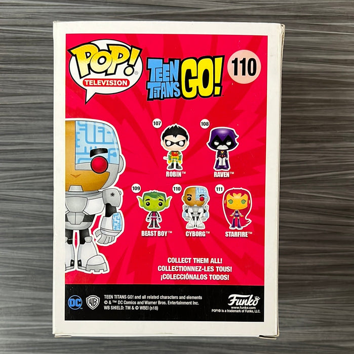 Funko POP! Television: Teen Titans GO! Cyborg (Walmart)(Damaged Box) #110