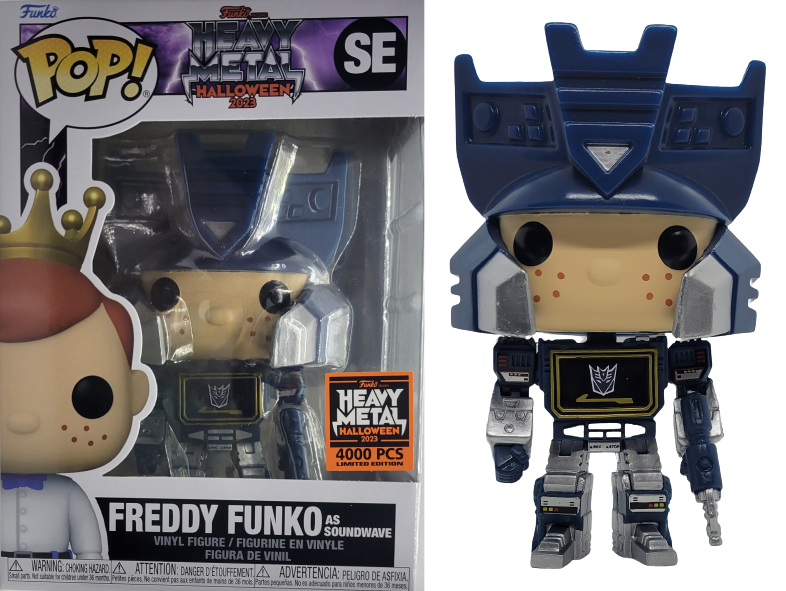 Funko POP! Heavy Metal Halloween 2023: Freddy Funko as Soundwave (2023 Heavy Metal 4,000 PCS)(Damaged Box)[B] #SE