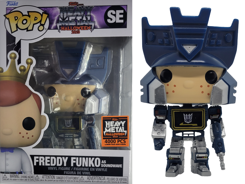 Funko POP! Heavy Metal Halloween 2023: Freddy Funko as Soundwave (2023 Heavy Metal 4,000 PCS)(Damaged Box)[A] #SE