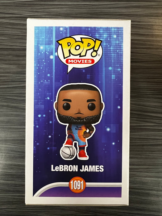 Funko POP! Movies: Space Jam - Lebron James (Amazon)(Signed/John Bentley/JSA)[A] #1091